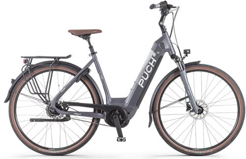 PUCH E-Maxi S+ Active Plus 500 Elektrische Fiets  E-bike  Rijklaar Geleverd - Lage Instap - Framemaat 49 - Uitneembare Accu - 28 Inch - 250W Bosch Middenmotor - 120 km Actieradius - Matt Antracite