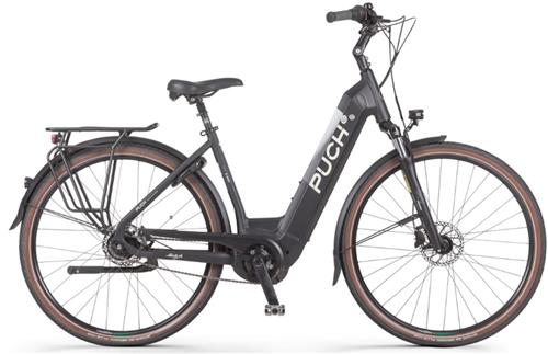 PUCH E-Maxi S+ Active Plus 500 Elektrische Fiets  E-bike  Rijklaar Geleverd - Lage Instap - Framemaat 49 - Uitneembare Accu - 28 Inch - 250W Bosch Middenmotor - 120 km Actieradius - Matt Black