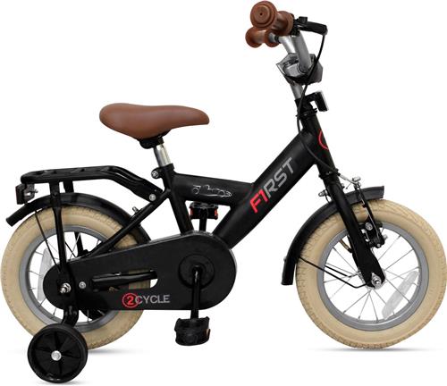 2Cycle First Kinderfiets - 12 inch - Zwart - 2 tot 4 jaar