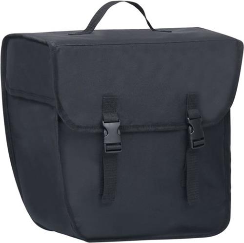 vidaXL - Fietstas - voor - bagagedrager - enkel - waterdicht - 21 - L - zwart
