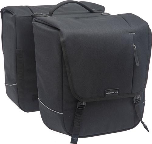 New Looxs Nova Double Dubbele Fietstas Racktime - Afneembaar - 32 liter - Zwart