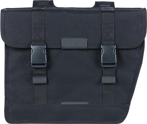 Basil Kavan Eco Classic Rounded 46L Dubbele Fietstas - Zwart