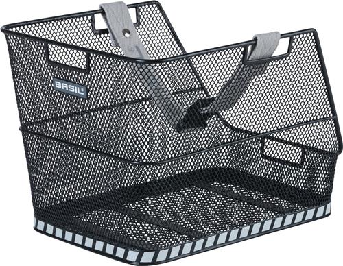 Basil Class Kinderfietsmand - Achter - Staal - Zwart