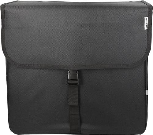 Dubbele fietstas Edge Luxe Shopper 40 liter 38 x 40 x 14cm (2x) - zwart