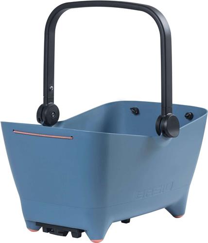 Basil Buddy Hondenfietsmand MIK - Achterop - Inclusief Bevestigingssysteem - Blauw - incl. kussentje