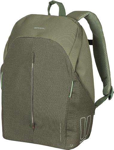 Basil B-Safe Commuter Fietsrugzak Nordlicht - Voor 13inch Laptop - Groen - 13 Liter