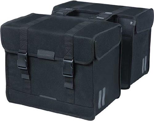 Basil Kavan Eco Classic 58L Dubbele Fietstas - 58 Liter - Zwart