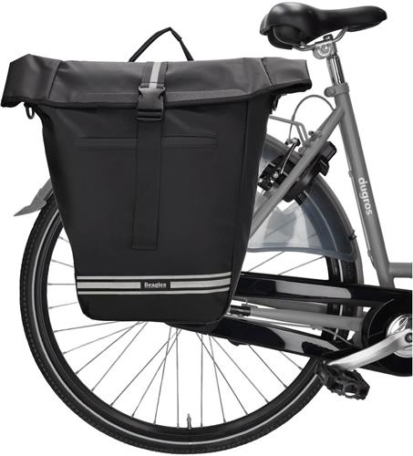 Beagles Bicycle Originals Fietstas - Schoudertas - Schouderband - Waterafstotend - Laptop - 15.6 Inch - Zwart