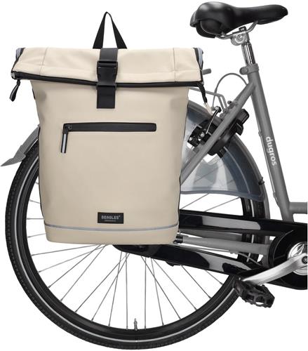 Beagles Originals Bicycle Fietstas Rugzak 15,6 inch Laptop Vak Waterdicht Weersbestendig - Lichttaupe