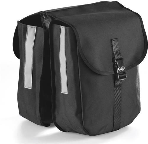 Selle Monte Grappa Urban City Dubbele Fietstas - Kunstleer - Zwart