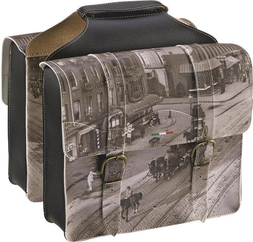 Selle Monte Grappa Sale&Pepe - Dubbele Fietstas - Kunstleer - 29 Liter - Grijs