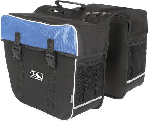 M-wave Dubbele Fietstas Amsterdam 30l Blauw