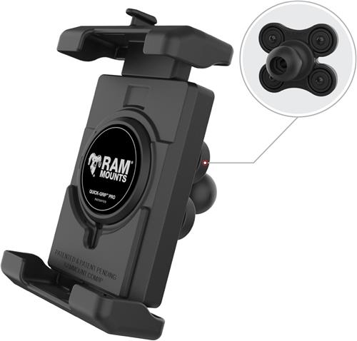 Quick-Grip Pro XL Telefoonhouder met Kogel en Trillingdemper RAM-HOL-PD7BVU