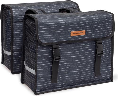 New Looxs Fiori Double Nomi Dubbele Fietstas - 30 liter - Zwart