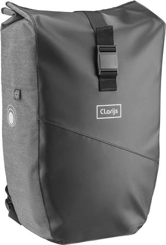 Clarijs rugtas variobag 24L zwart-grijs