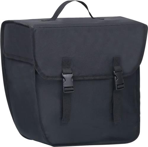 The Living Store Fietstas voor bagagedrager enkel waterdicht 21 L zwart - Fietstas - Zwarte Fietstas - Waterdichte Fietstas - Fietstassen - Bagagedrager Fietstas