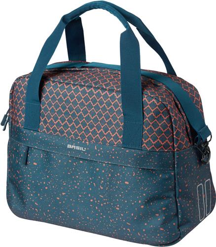 Basil Flair - Fietsschoudertas - 18L - Navy- Waterafstotend - Reflectiedetails