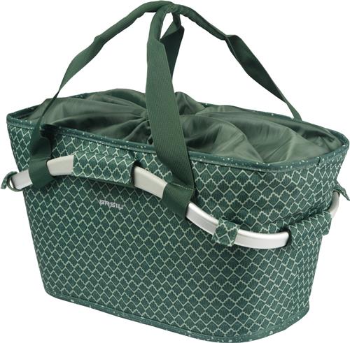 Basil Flair - Carry All achtermand MIK - 22L - Groen - Waterafstotend - Reflectiedetails