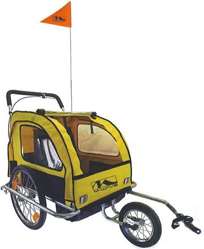 M-wave Carry All 3 in 1 - Fietskar - 20 inch Wielmaat - Geel