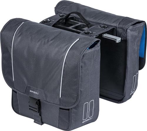 Basil Sport Design Dubbele fietstas MIK - Grijs - 16 Liter