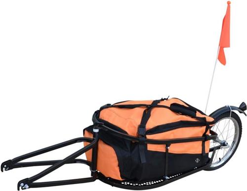 Equivera Fietskar Bagage - Max 45 KG Gewicht - Met Tas - Fietskar - Fietsaanhanger - Fietskarren