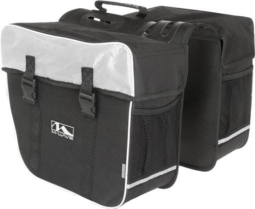 M-wave Dubbele Fietstas Amsterdam 30l Wit