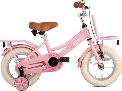 Supersuper Cooper Bamboo - Kinderfiets - Meisjesfiets - 12 inch - Roze