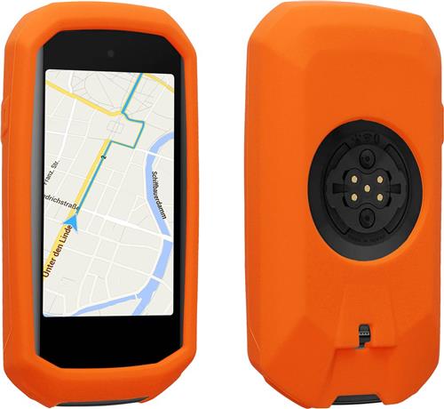 kwmobile fietscomputer gps hoes geschikt voor Garmin Edge 1050 hoesje - Beschermhoes voor fietsnavigatie - Siliconen cover