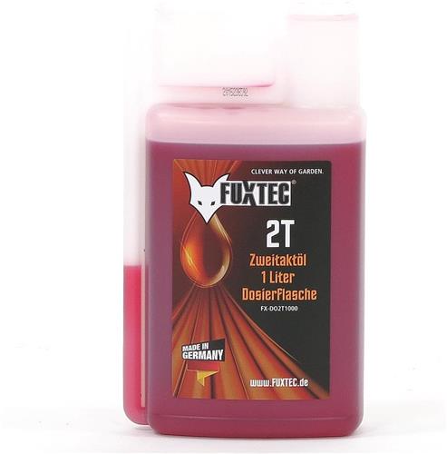 FUXTEC 2-takt olie in doseerfles - bosmaaier, kettingzaag, heggenschaar, bladblazer - 1 liter