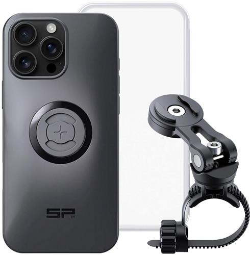 SP-Connect Bike Bundle - Geschikt voor iPhone 16 Pro - Complete Weerbestendige Fietshouder bestaande uit Universal Bike Mount, Phone Case en Weather Cover