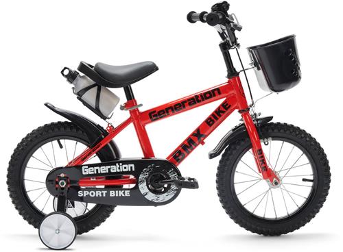 Generation BMX 14 inch Rood  Kinderfiets - Fiets voor kinderen van 3 tot 5 jaar