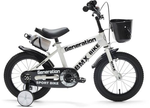 Generation BMX 14 inch Wit  Kinderfiets - Fiets voor kinderen van 3 tot 5 jaar