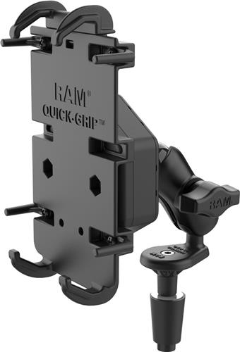 Quick-Grip XL Telefoonhouder met Vibe-Safe Adapter & Kogelmontage + Montage set