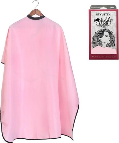Styletek - Kap/Verfmantel Roze met drukknopen - 152x120cm