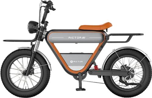 Rictor K1 Pro Max - Future E-Bike  Elektrische Fiets Met 250W Motor + GPS - Voor En Achterzitje - 25k/m - Twee accus - Full-Color Display - Hydraulische Schijfremmen  Achtervering - NFC Unlocking  Actieradius Tot 130km