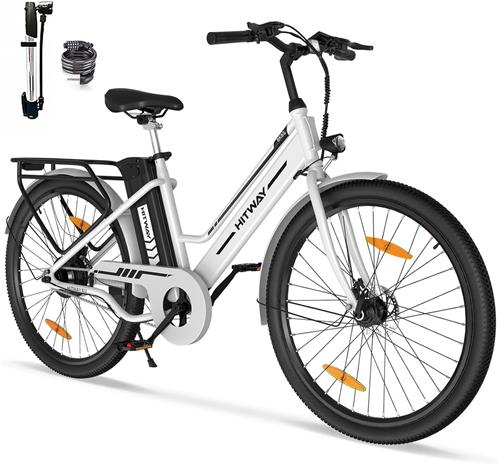 Hitway Elektrische Fiets BK8SP - 26 Inch City Commuter EBike met Afneembare 36V 10.4Ah Lithium Batterij - E-Bike met 250W Motor - Damesfiets - IP54 Waterdicht
