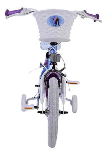 Disney Frozen 2 Kinderfiets - Meisjes - 14 inch - Blauw/Paars - Twee handremmen