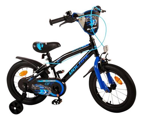 Volare Super GT Kinderfiets - Jongens - 14 inch - Blauw - Twee handremmen