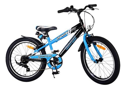 Volare Sportivo Kinderfiets - Jongens - 20 inch - Blauw - 7 versnellingen