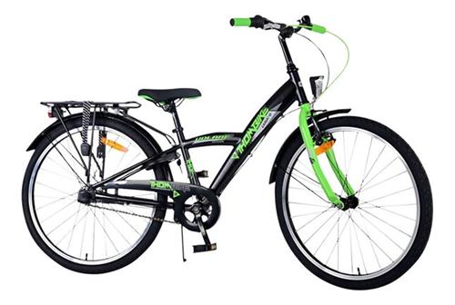 Volare Thombike Kinderfiets - Jongens - 24 inch - Groen Zwart - 3 versnellingen