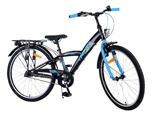 Volare Thombike Kinderfiets - Jongens - 24 inch - Zwart Blauw - 3 versnellingen