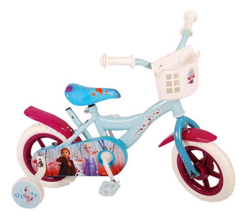 Disney Frozen 2 Kinderfiets - Meisjes - 10 inch - Blauw/Paars - Doortrapper