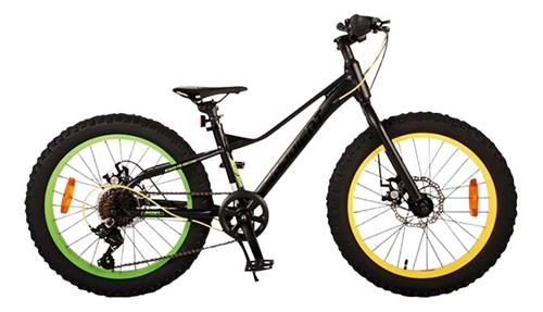 Volare Gradient Kinderfiets  Jongens  20 inch  Zwart Geel Groen  6 speed  Prime Collection