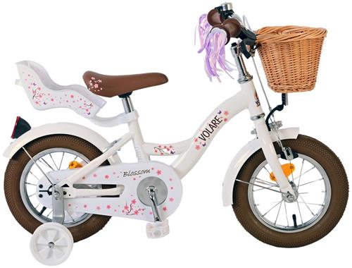 Volare Blossom Kinderfiets - Meisjes - 12 inch - Wit