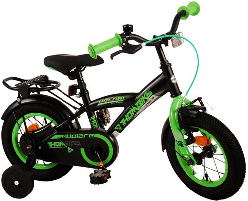Volare Thombike Kinderfiets - Jongens - 12 inch - Zwart Groen