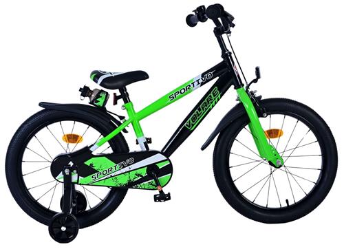 Volare Sportivo Kinderfiets - Jongens - 18 inch - Groen Zwart