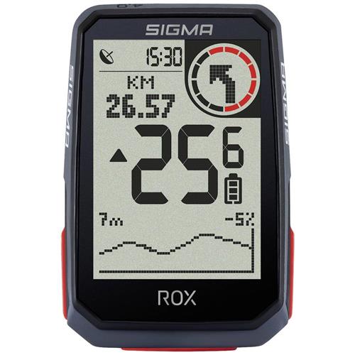 GPS Fietscomputer Sigma ROX 4.0 GPS met standaard stuurhouder - zwart